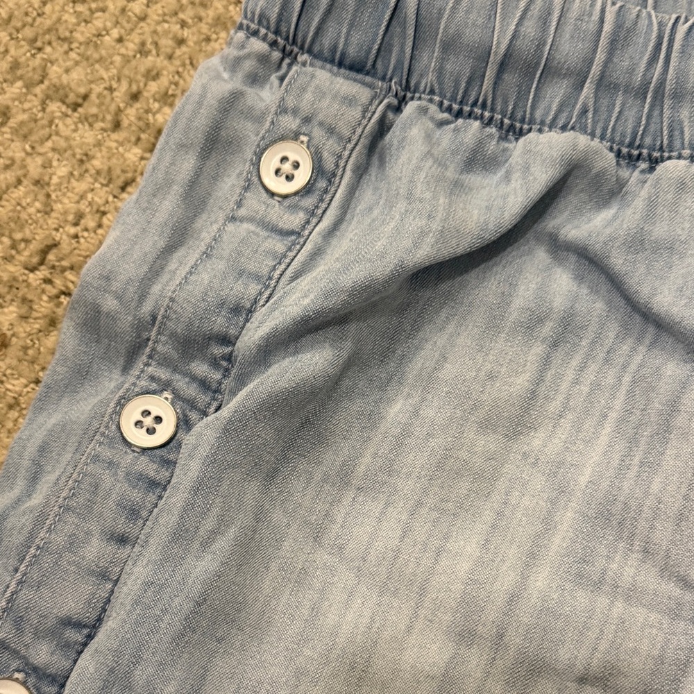 Bella Dahl Light Blue Shorts - Picture 4 of 5